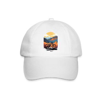 Cyclisme, Vélo, Montagne, Vacances, Été, Vacances, Vacances, Monture - Casquette classique - blanc/blanc - Devant