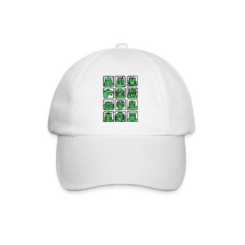 Gamer Game Player En Ligne Ordinateur Jeux Arcade - Casquette classique - blanc/blanc - Devant