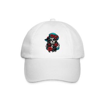 La Catrina / Dia de Muertos / Tatouage / Culture - Casquette classique - blanc/blanc - Devant