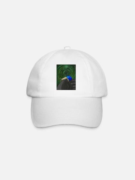 Snail #01 - Baseball Cap - white/white