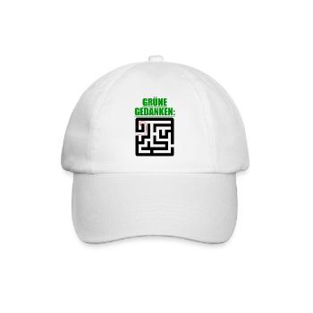 Witze Grüne Die Grünen Habeck Baerbock Partei Öko - Baseballkappe - Weiß/Weiß - Vorne