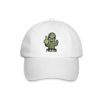 Fucktus Fick - Baseballkappe - Weiß/Weiß - Vorne