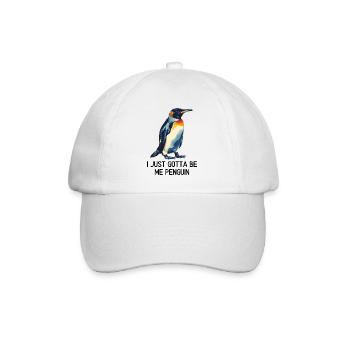 I just gotta be me penguin - Casquette classique - blanc/blanc - Devant