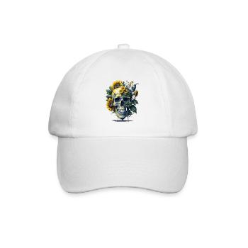 Sunflower Skull - Casquette classique - blanc/blanc - Devant