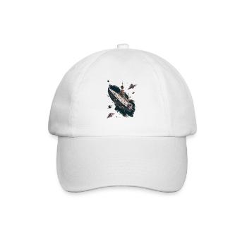 Starship Adventure In The Far Reaches Of Space - Baseball Cap - white/white - Front