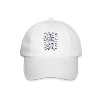 Happy Happy Birthday Cute Bunny Birthday Kids - Baseball Cap - white/white - Front