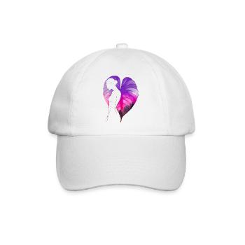Flowers Women girl fashion design art female style - Baseball Cap - white/white - Front