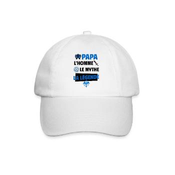 Papa homme mythe légende - Casquette classique - blanc/blanc - Devant