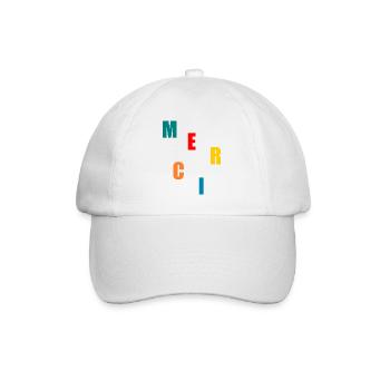 MERCI. MAÎTRESSE. MAÎTRE. MERCI MAÎTRESSE - Casquette classique - blanc/blanc - Devant