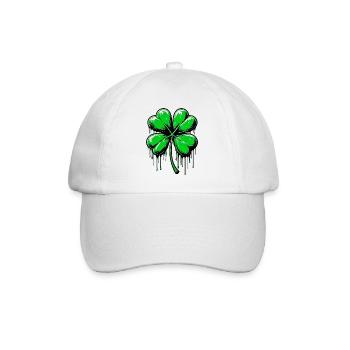Four-leaf clover - Baseball Cap - white/white - Front
