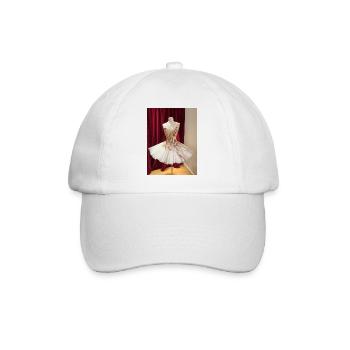 Beaded ballerina tutu - Baseball Cap - white/white - Front