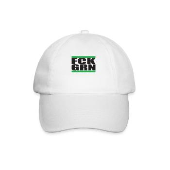 FCK GRN1 - Baseball Cap - white/white - Front