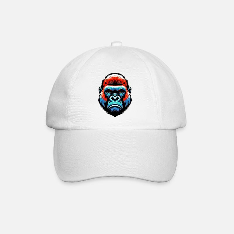 Gorilla - Baseball Cap - white/white