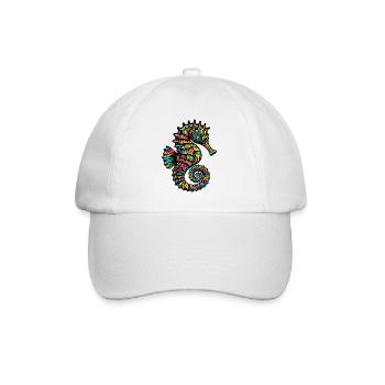 hippocampe - Casquette classique - blanc/blanc - Devant
