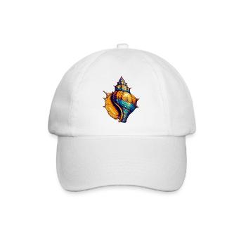 Muschel - Baseballkappe - Weiß/Weiß - Vorne