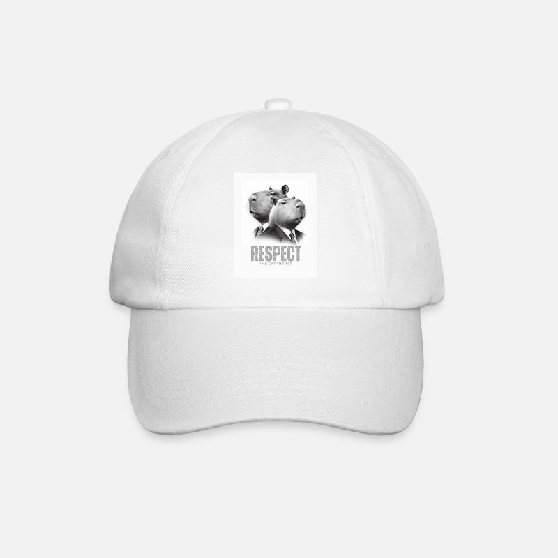 Respectez les capybaras - Casquette classique - blanc/blanc