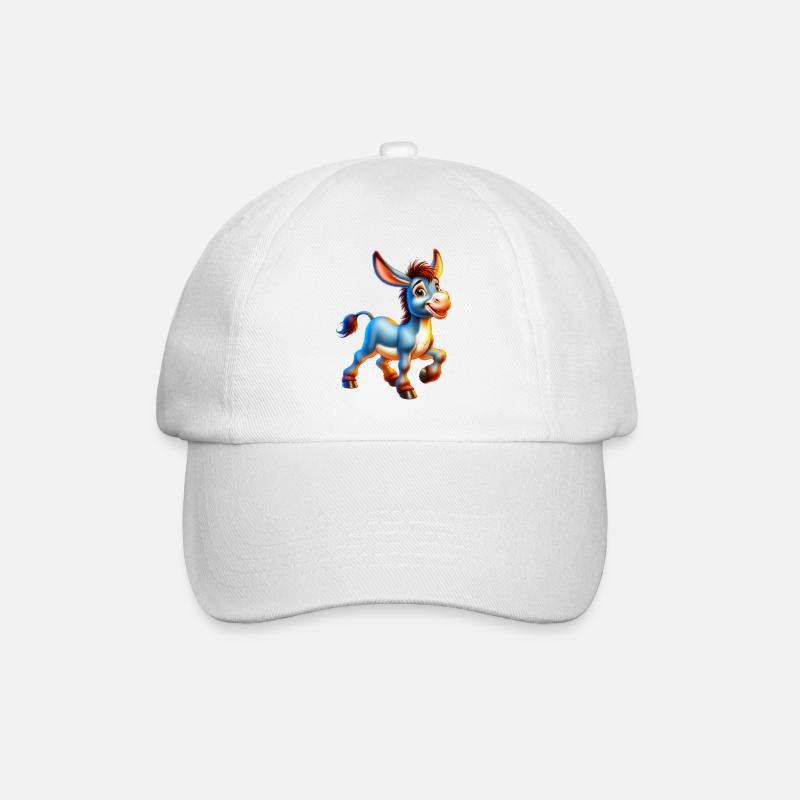 Esel-Maultier - Baseballkappe - Weiß/Weiß