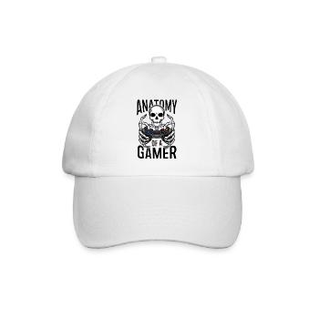 Squelette de joueur avec manette de jeu - Casquette classique - blanc/blanc - Devant