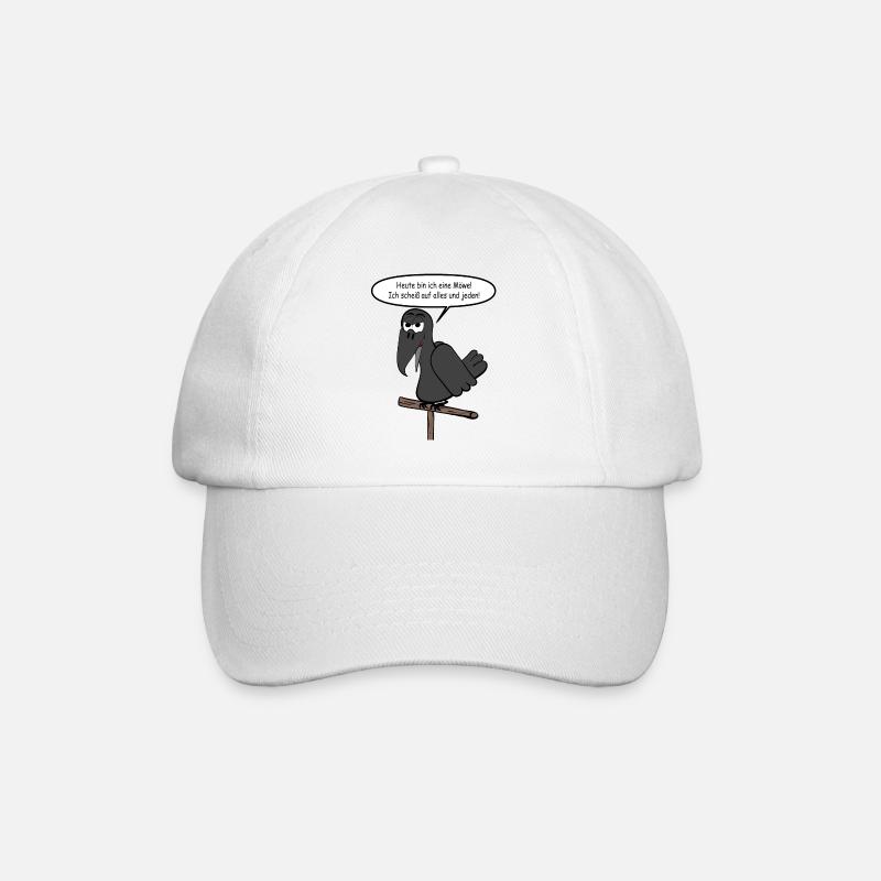 Heute bin ich eine Möwe - Baseballkappe - Weiß/Weiß