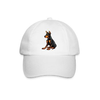dog - Baseball Cap - white/white - Front