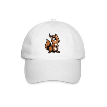 squirrel - Baseball Cap - white/white - Front