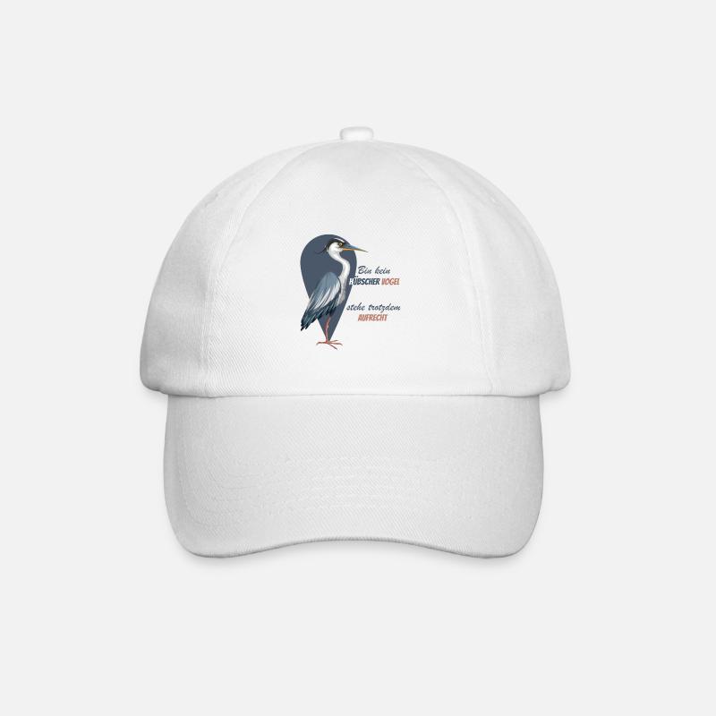Bin kein hübscher Vogel - Baseballkappe - Weiß/Weiß