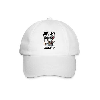 Kniezekskool avec des flammes squelettiques - Casquette classique - blanc/blanc - Devant
