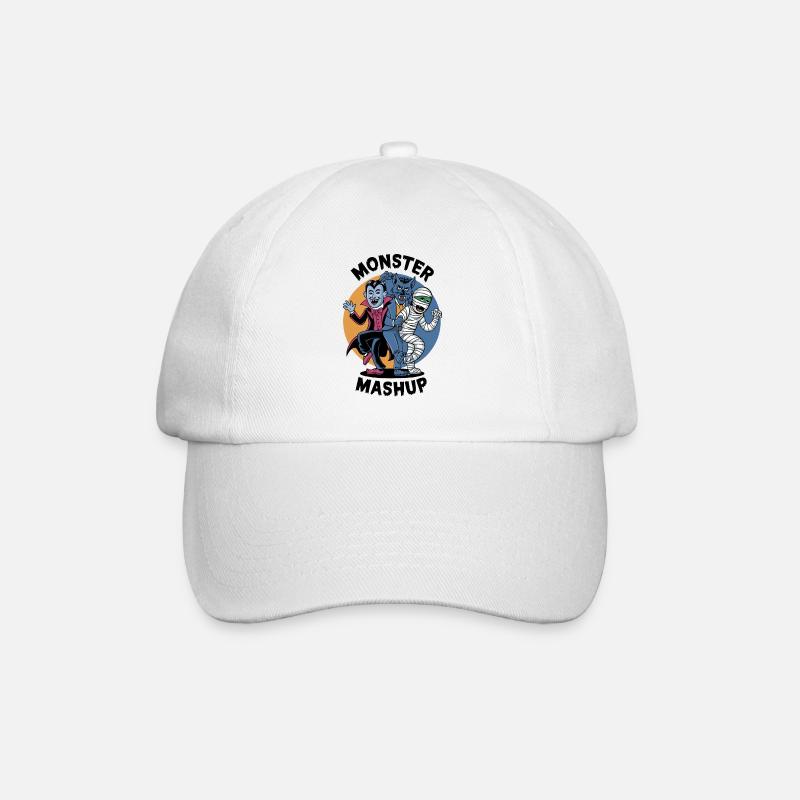 Mashup de monstres - Casquette classique - blanc/blanc