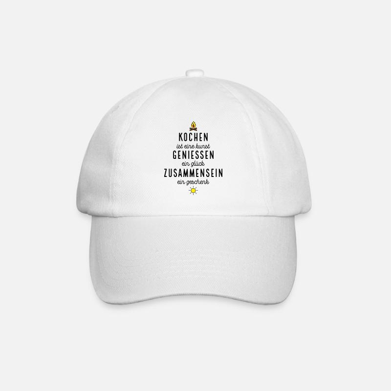 Lustige Geschenke für Köche - Baseballkappe - Weiß/Weiß