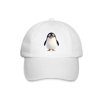 The penguin, a tailcoat wearer - Baseball Cap - white/white - Front