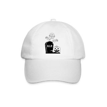 Rip Pumpkin Zombie - Baseball Cap - white/white - Front