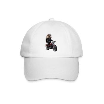 Herisson motard - Casquette classique - blanc/blanc - Devant