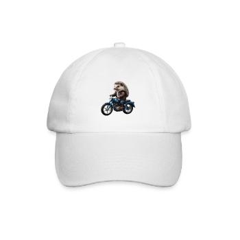 Hérisson motard - Casquette classique - blanc/blanc - Devant