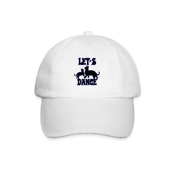 Cats dance together - Baseball Cap - white/white - Front