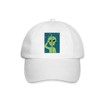 Alien - Baseballkappe - Weiß/Weiß - Vorne