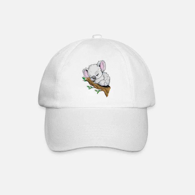 Koala endormi - Casquette classique - blanc/blanc