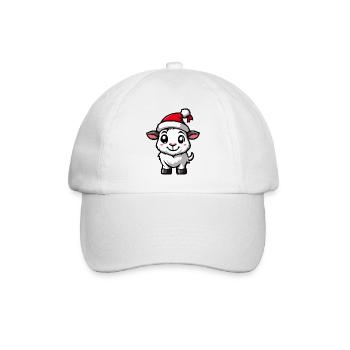 Chèvre de montagne Noël mignon - Casquette classique - blanc/blanc - Devant