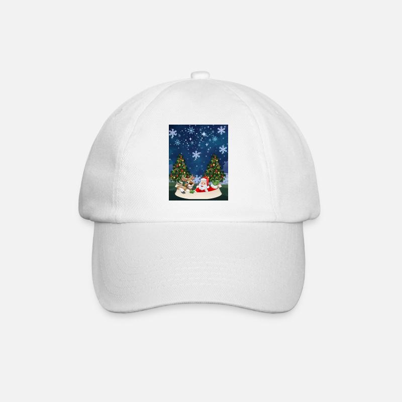 Weihnachtsmann-Spaß - Baseballkappe - Weiß/Weiß