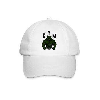 Bear Comic Gym Beast - Baseball Cap - white/white - Front