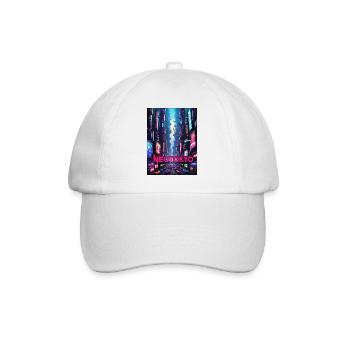 Ville cyberpunk futuriste - NEOTOKYO - Casquette classique - blanc/blanc - Devant