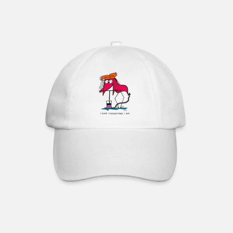 Je pompe donc je suis ! (version anglaise) - Casquette classique - blanc/blanc