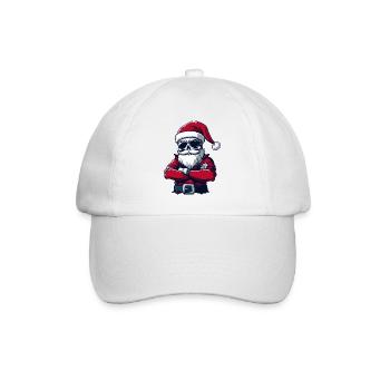 Weihnachtsmann Skull - Baseballkappe - Weiß/Weiß - Vorne