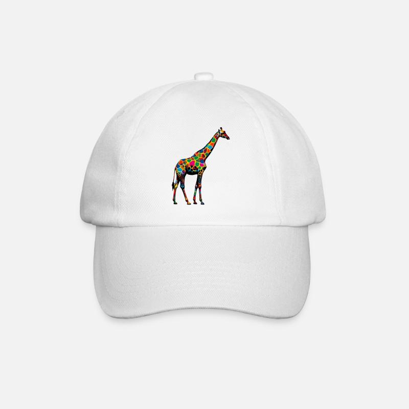 Giraffe - Baseballkappe - Weiß/Weiß