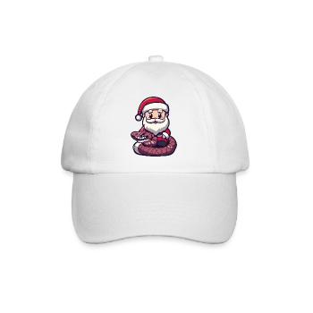serpent cobra père noël dessin animé - Casquette classique - blanc/blanc - Devant