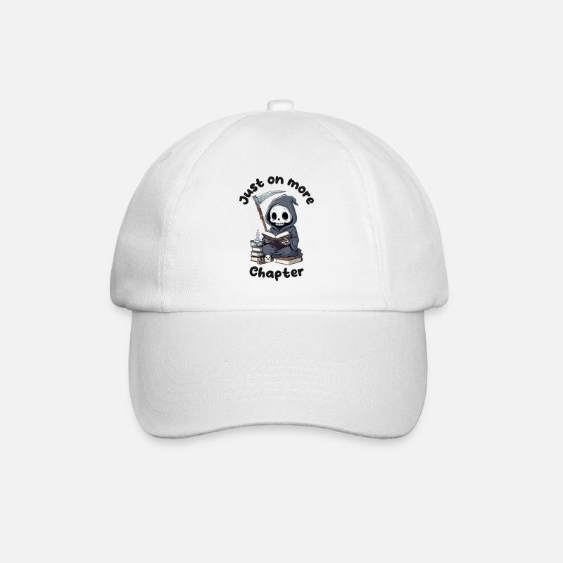 Süßer Sensenmann - Nur Noch Ein Kapitel Halloween - Baseballkappe - Weiß/Weiß