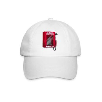 En cas de malheur cadeau chat - Casquette classique - blanc/blanc - Devant
