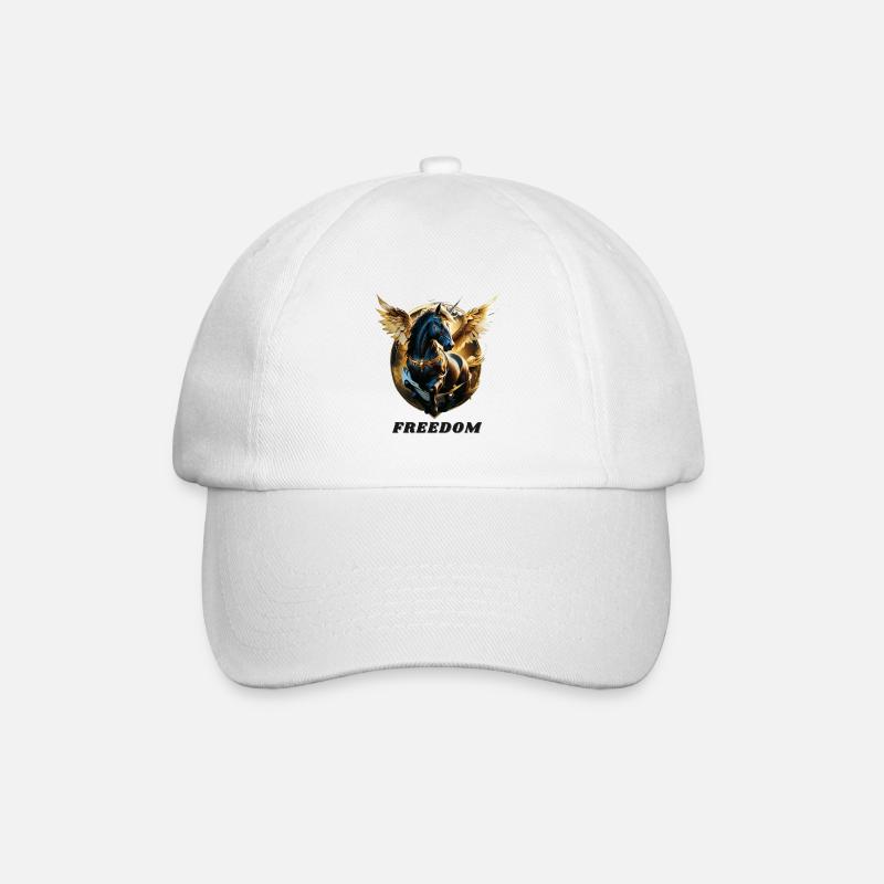 Freedom - Baseball Cap - white/white