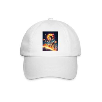 Astronaut in space - Baseball Cap - white/white - Front