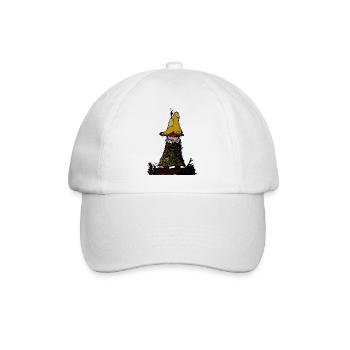 Waldläufer Gnom Zwerg Halbling Kobold Kabauter - Baseballkappe - Weiß/Weiß - Vorne