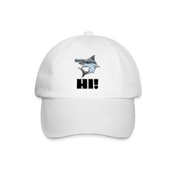Hi Hammerhai - Baseballkappe - Weiß/Weiß - Vorne